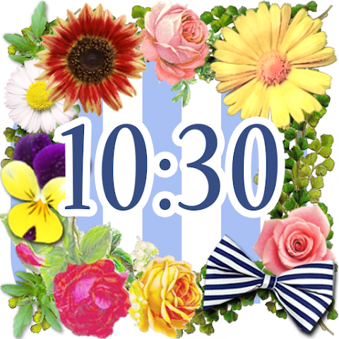 かわいい時計ウィジェット